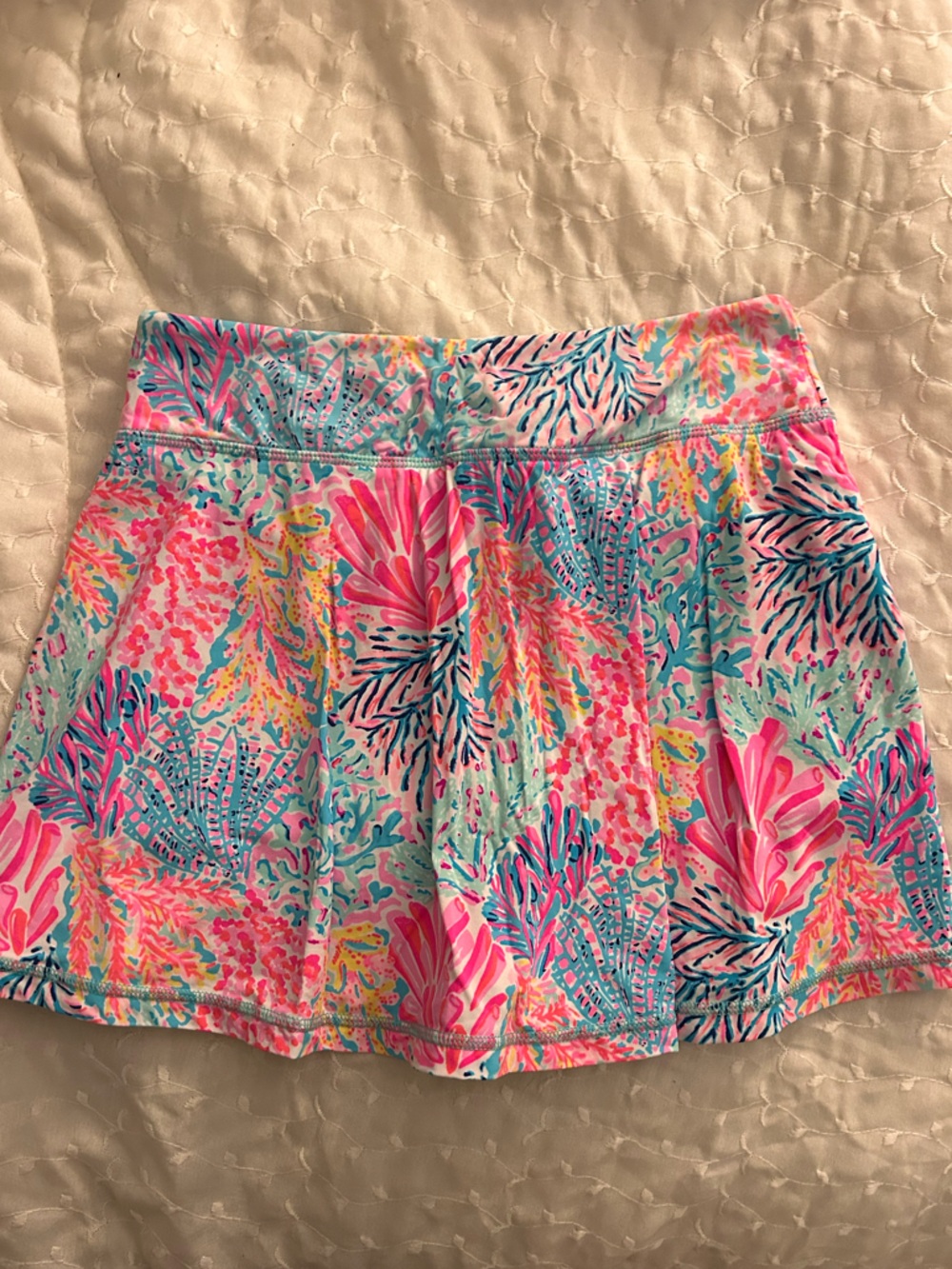 Lilly Pulitzer Pink Turquoise Floral Athletic Shorts